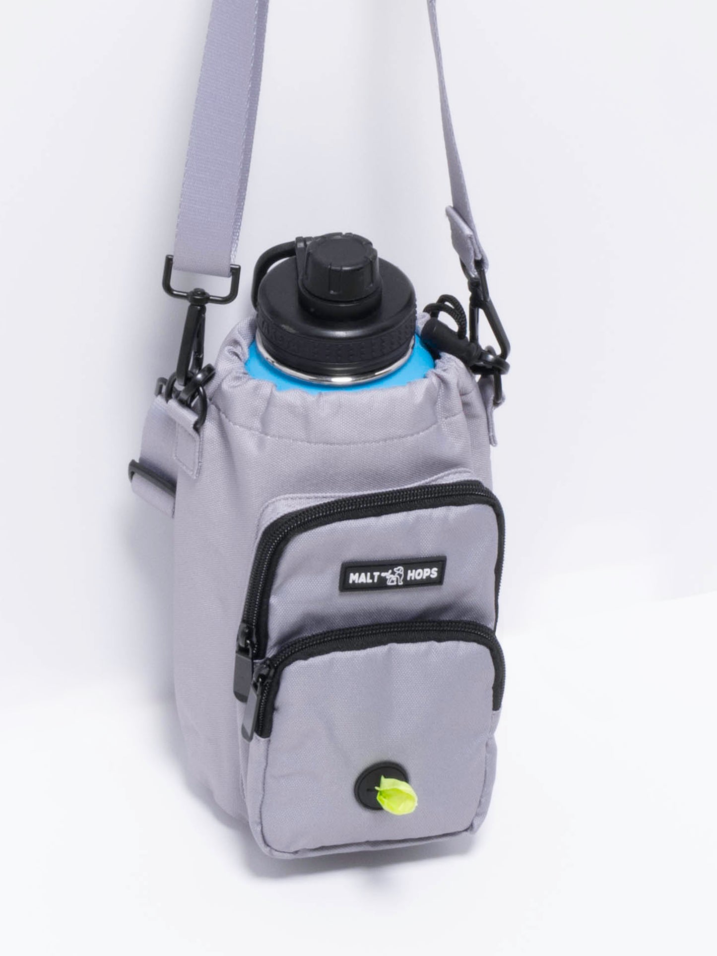 Light Grey Water Bottle Dog Walking Bag