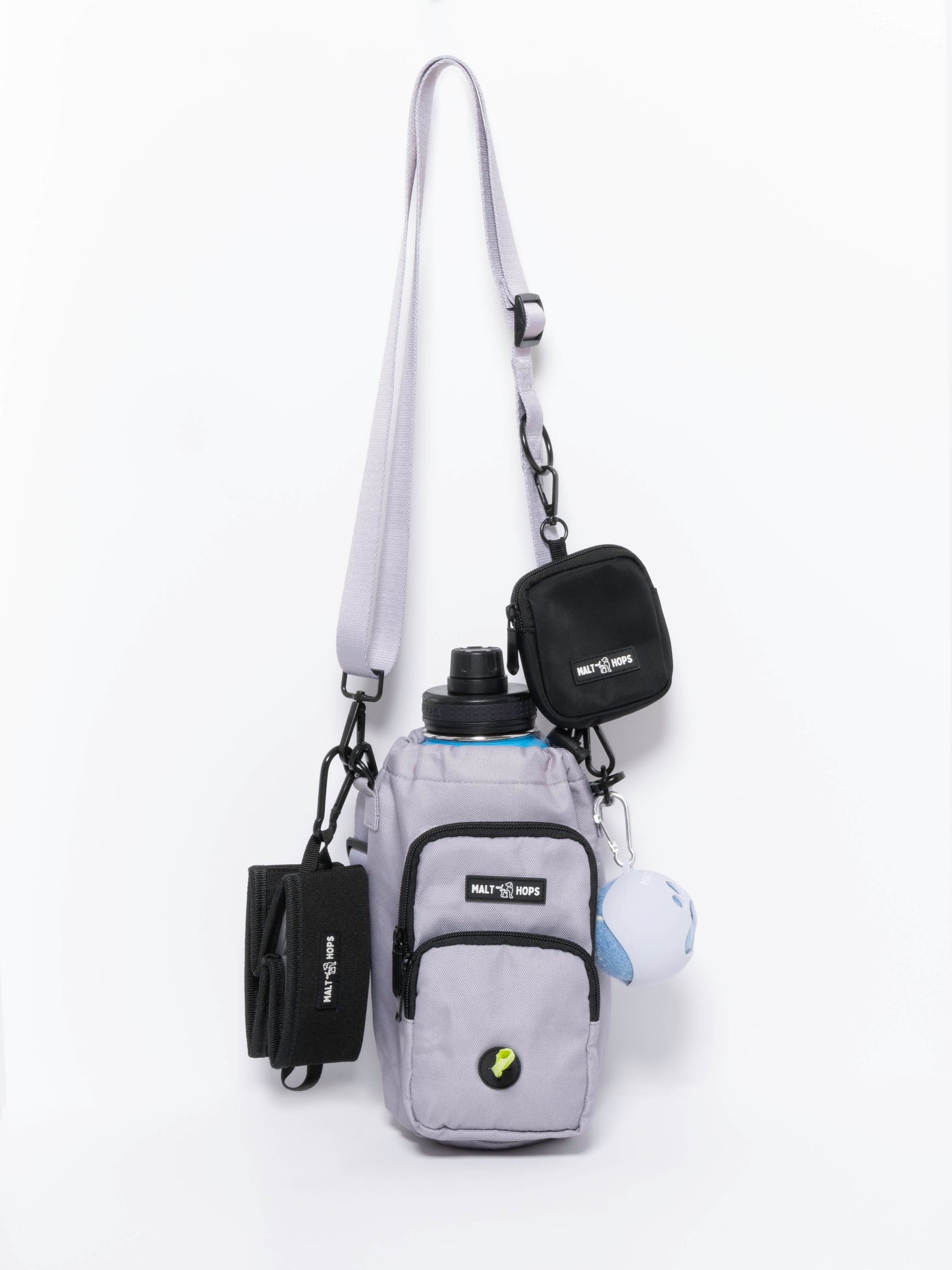 Light Grey Water Bottle Dog Walking Bag