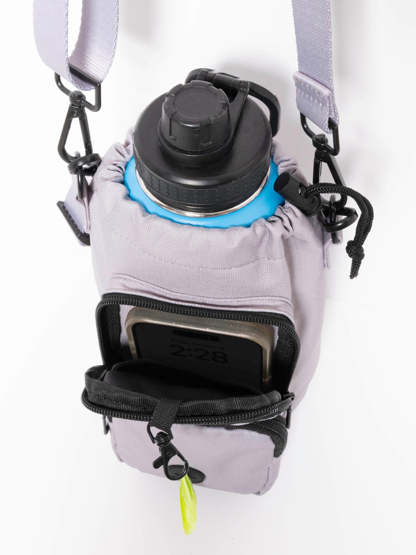 Light Grey Water Bottle Dog Walking Bag