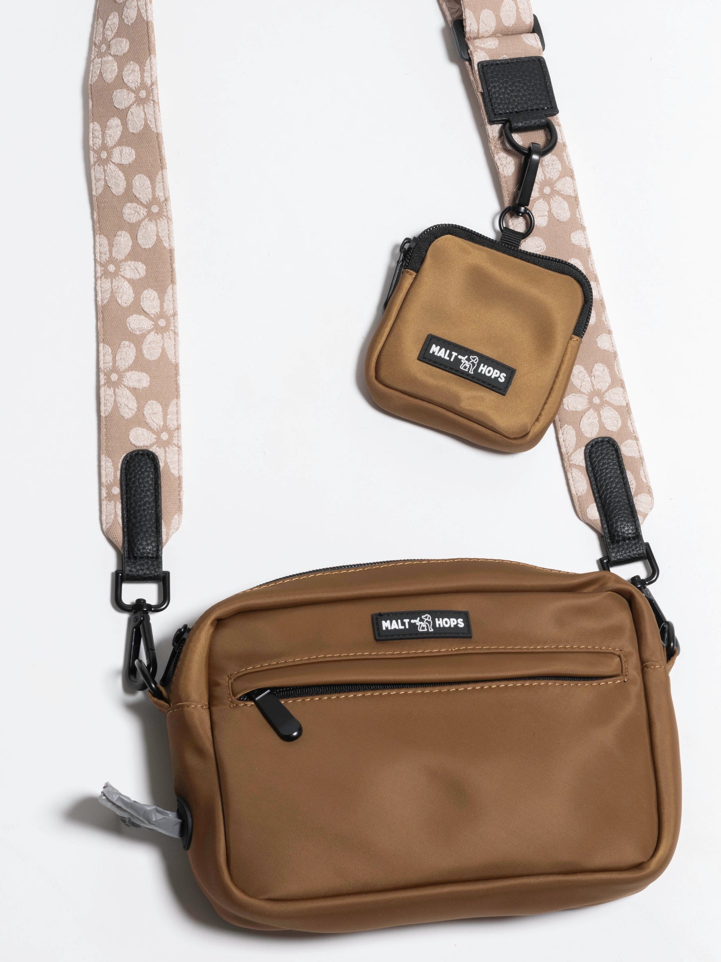 Neutral Flower Bag Strap