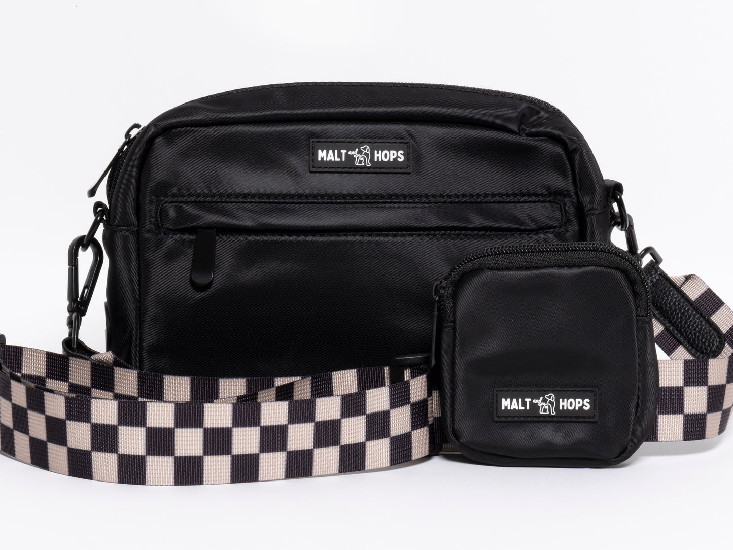 Checkered Black and Taupe Ale