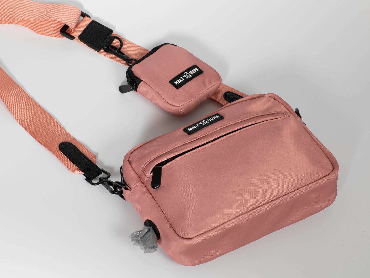 Hazy Mauve Hef Dog Walking Bag Set