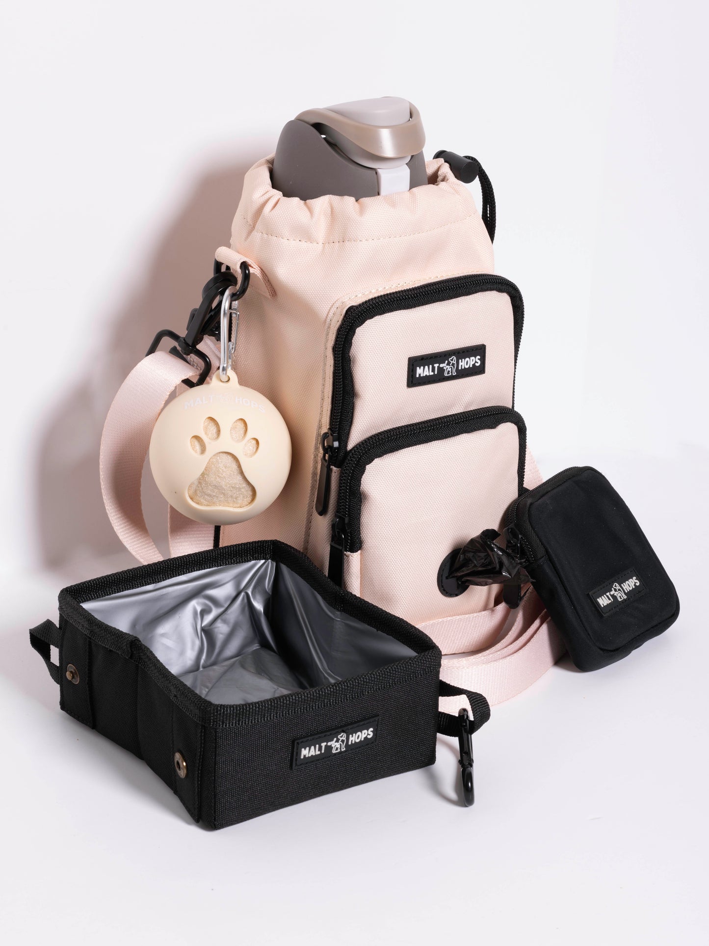 Barley Water Bottle Dog Walking Bag