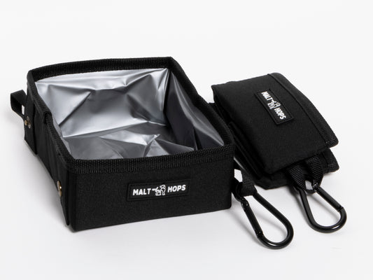 Foldable Black Bock Dog Bowl