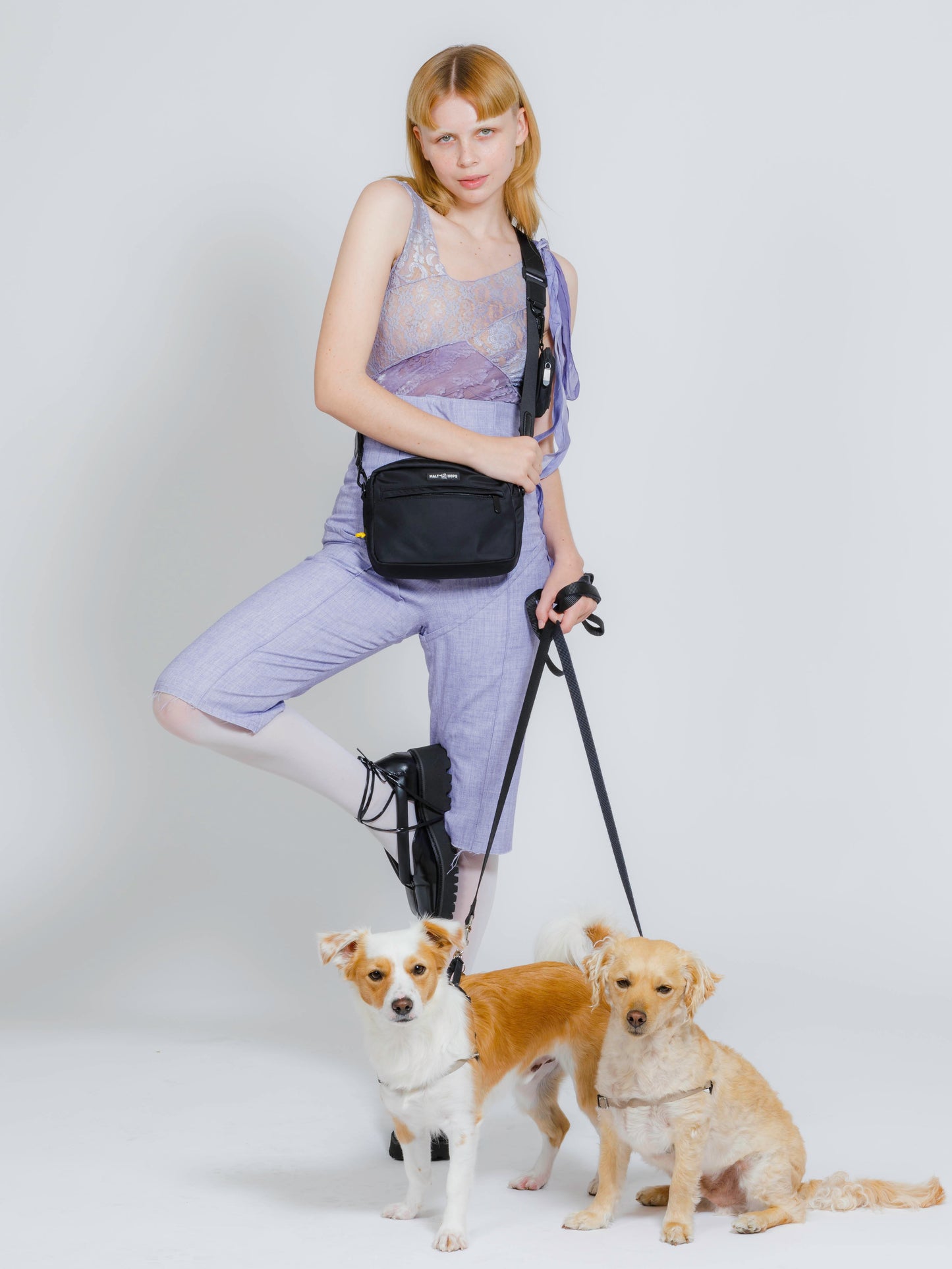 Black Stout Dog Walking Bag Set