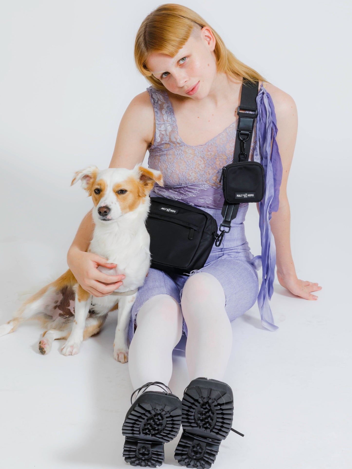 Black Stout Dog Walking Bag Set