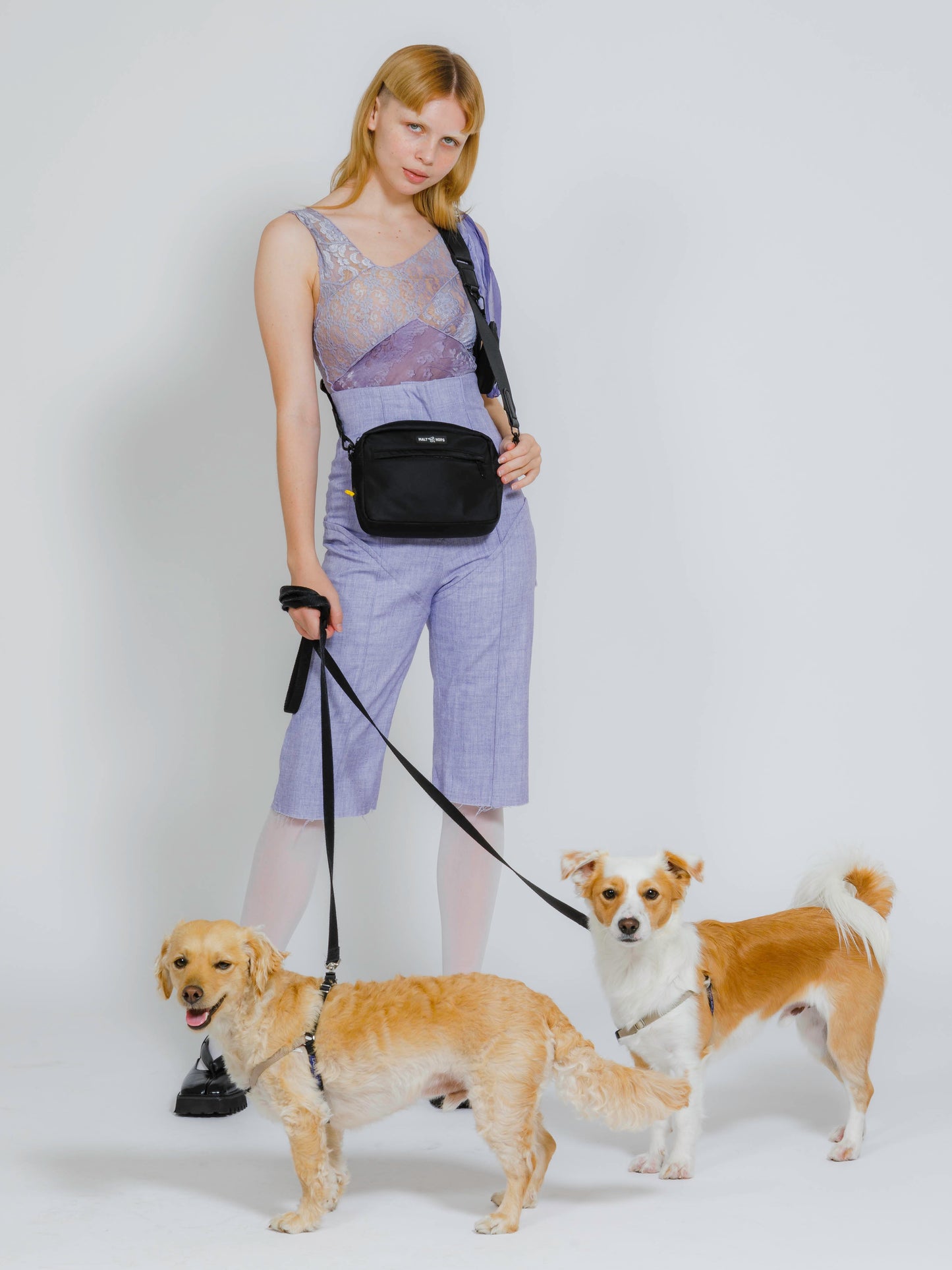 Black Stout Dog Walking Bag Set