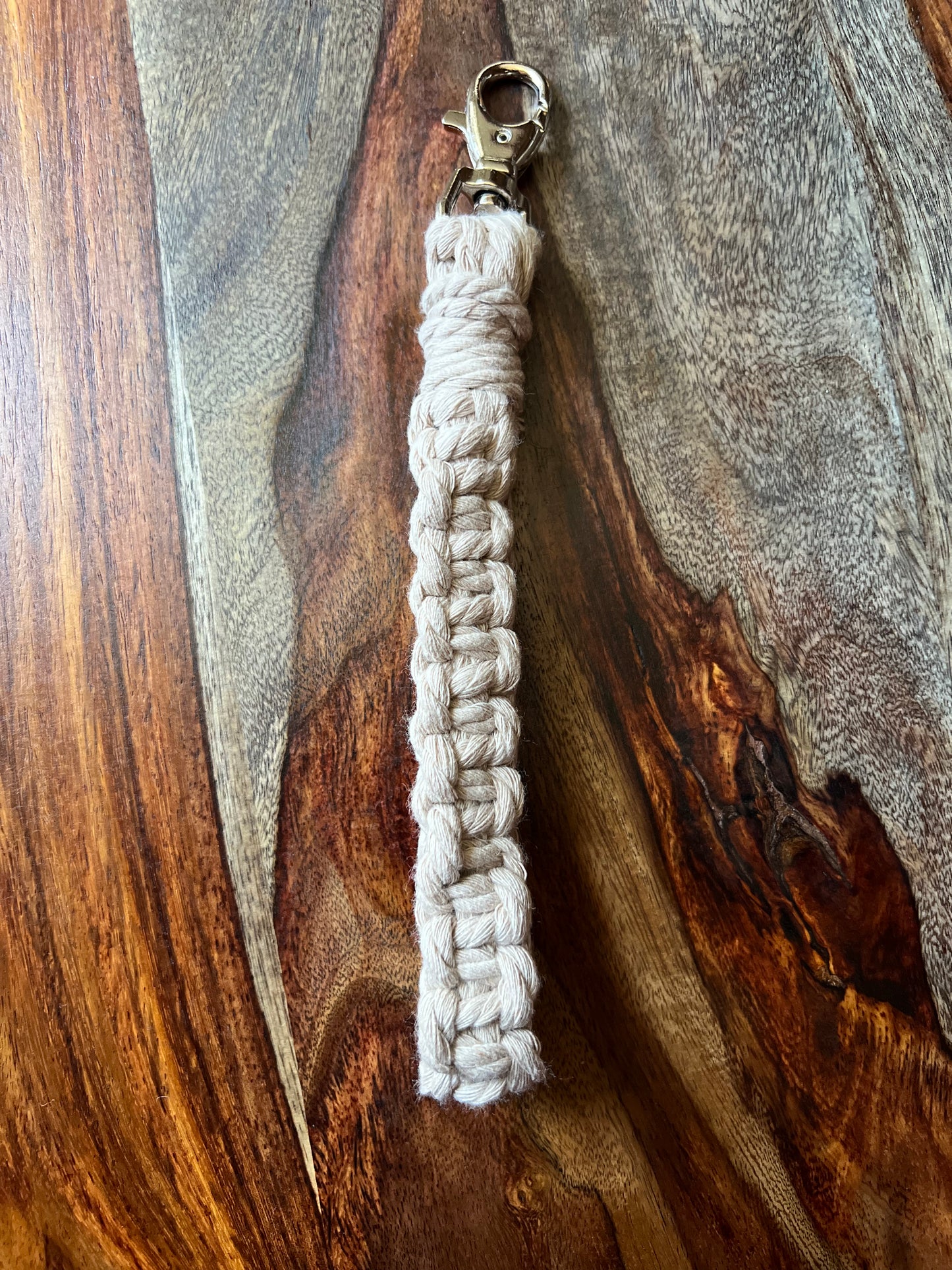Handmade Macrame Wristlet Keychain